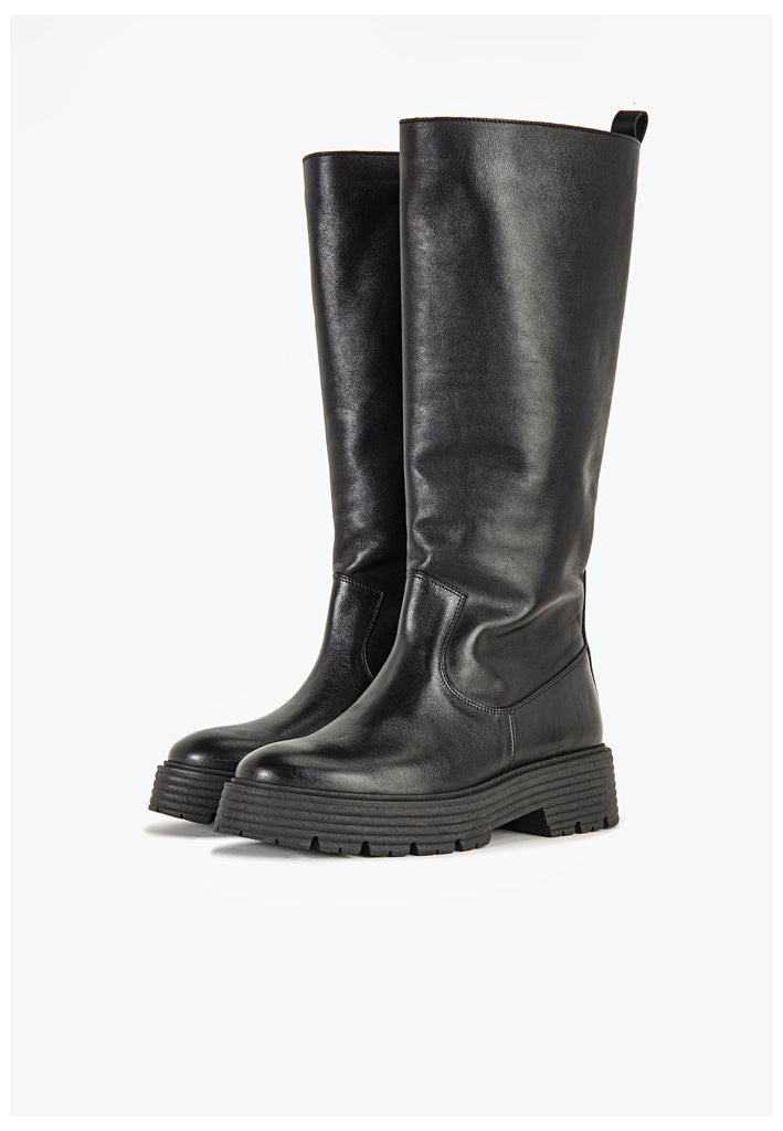 Inuovo Stiefel Leder Schwarz