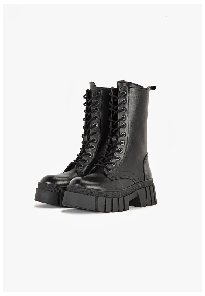 Inuovo Stiefel Leder Schwarz