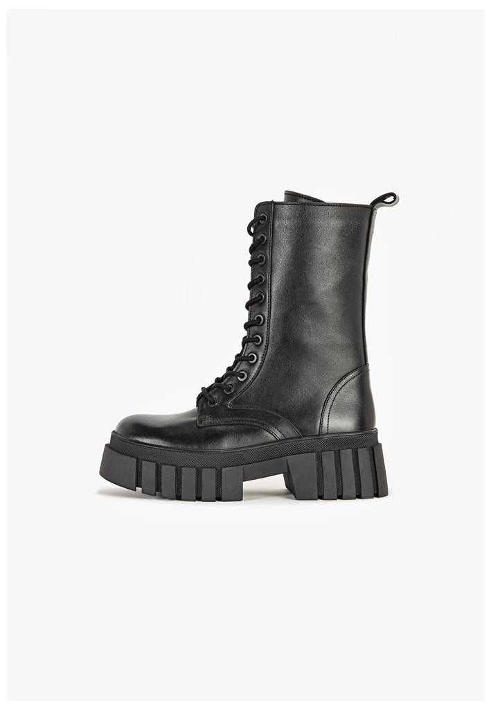 Inuovo Stiefel Leder Schwarz