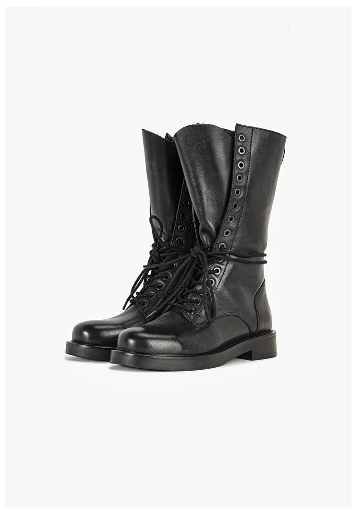 Inuovo Stiefel Leder Schwarz