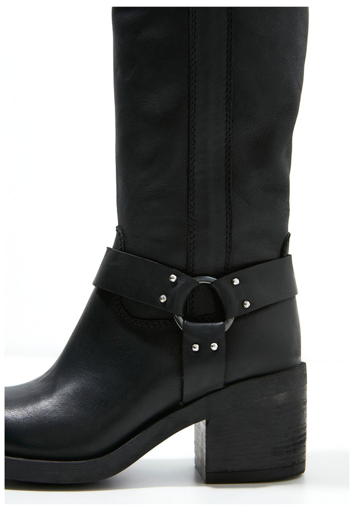 Inuovo Stiefel Leder Schwarz