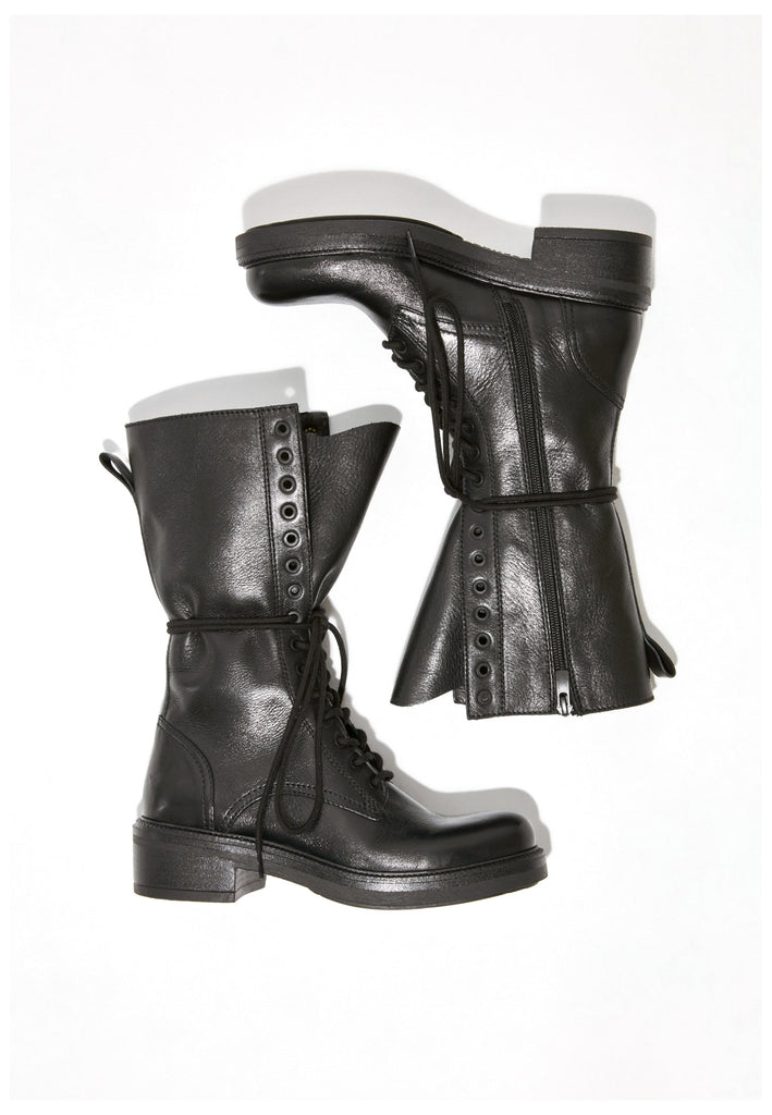 Inuovo Stiefel Leder Schwarz