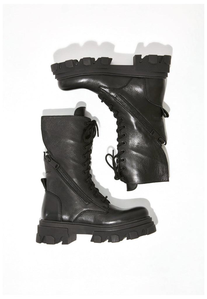 Inuovo Stiefel Leder Schwarz