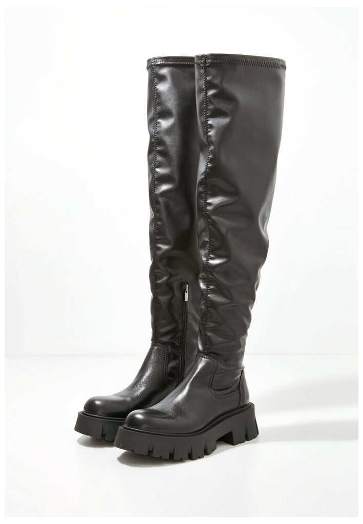 Inuovo Stiefel Leder Schwarz