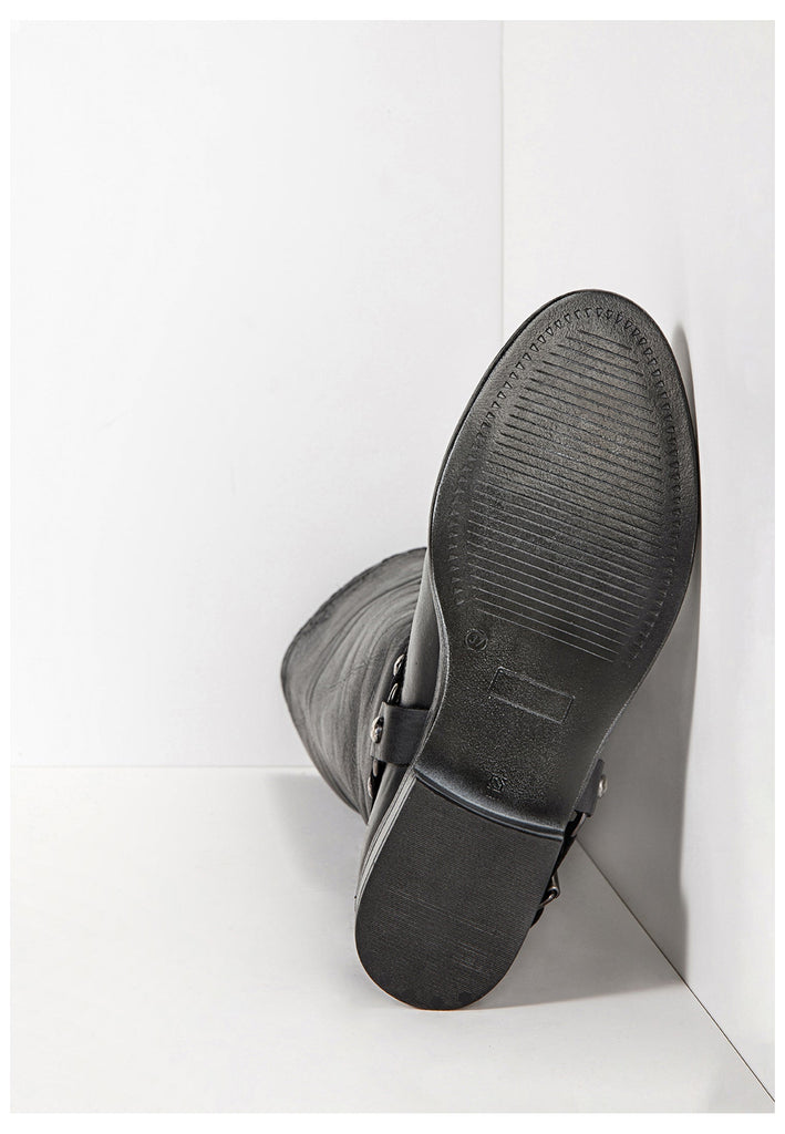 Inuovo Stiefel Leder Schwarz