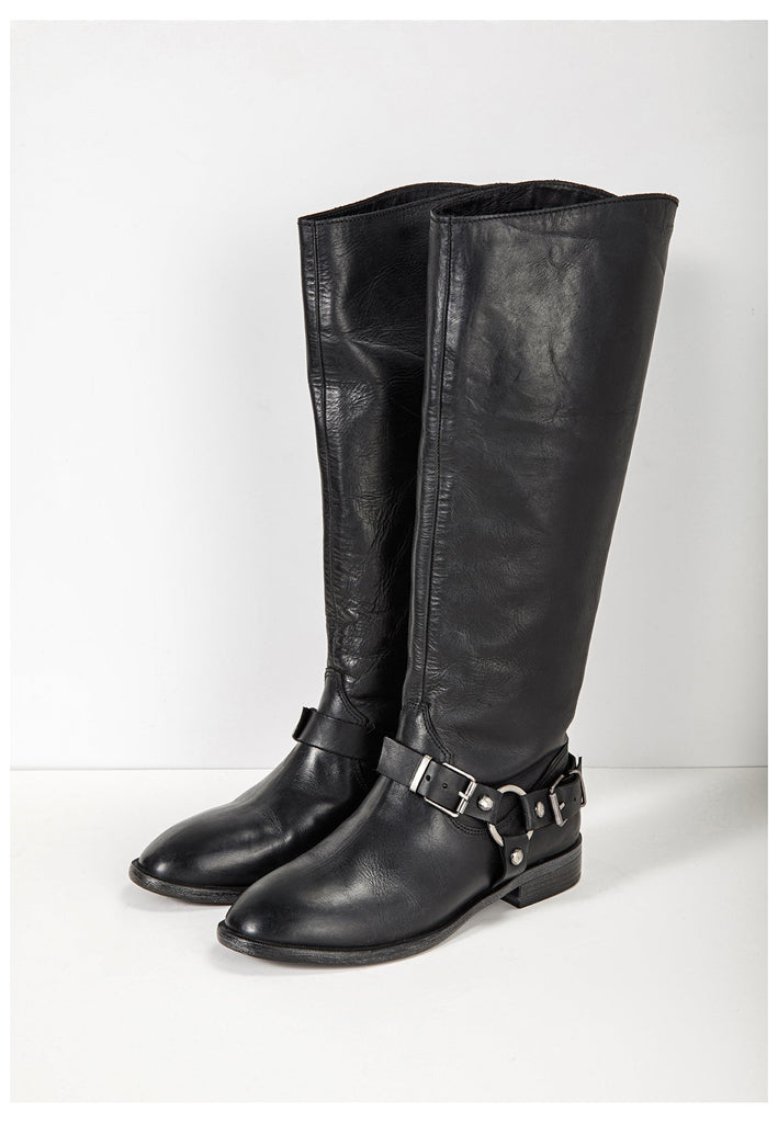 Inuovo Stiefel Leder Schwarz