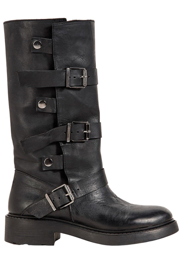 Inuovo Stiefel Leder Schwarz