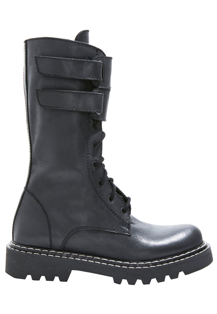 Inuovo Stiefel Leder Schwarz