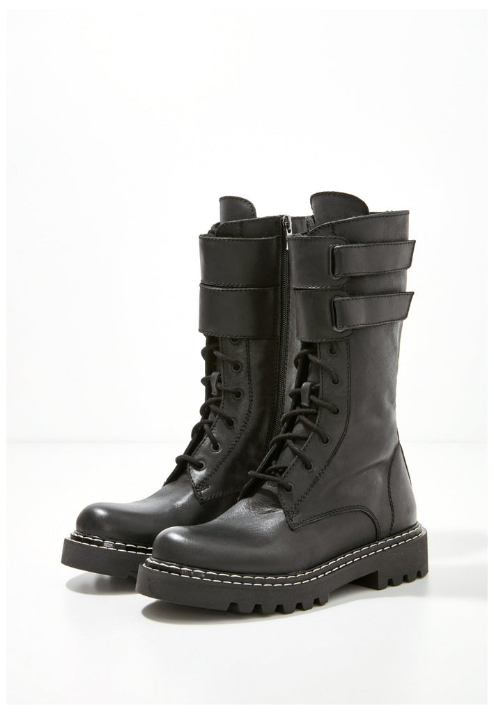 Inuovo Stiefel Leder Schwarz