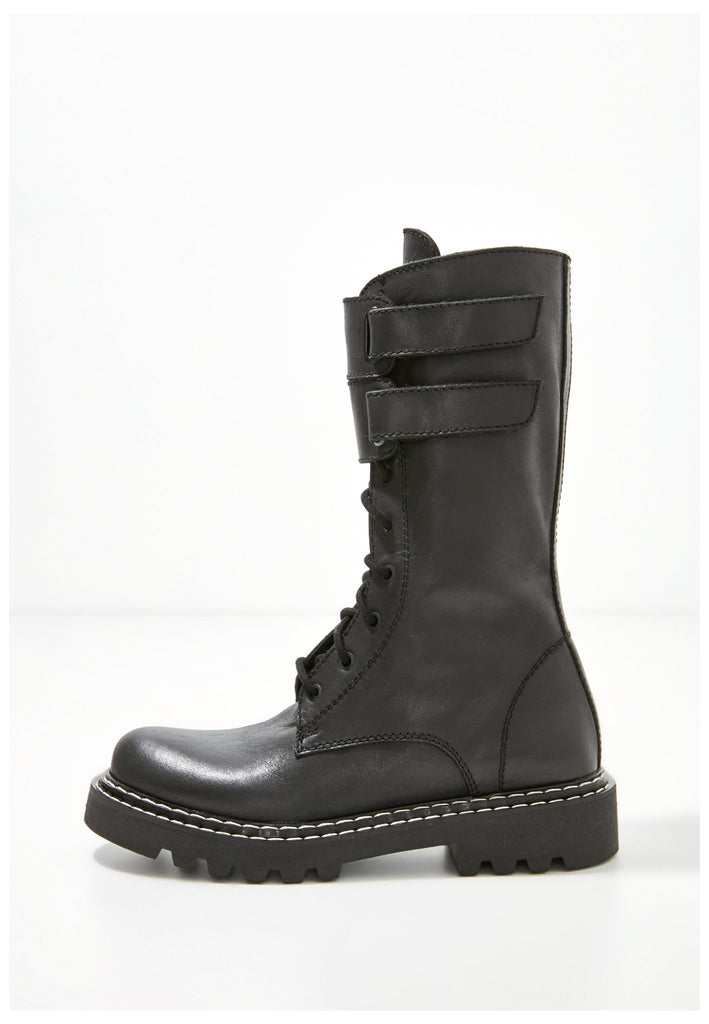 Inuovo Stiefel Leder Schwarz