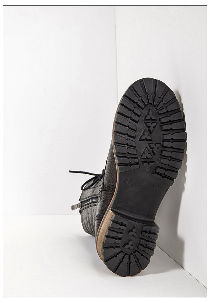 Inuovo Stiefel Leder Schwarz