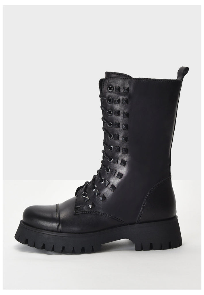 Inuovo Stiefel Leder Schwarz