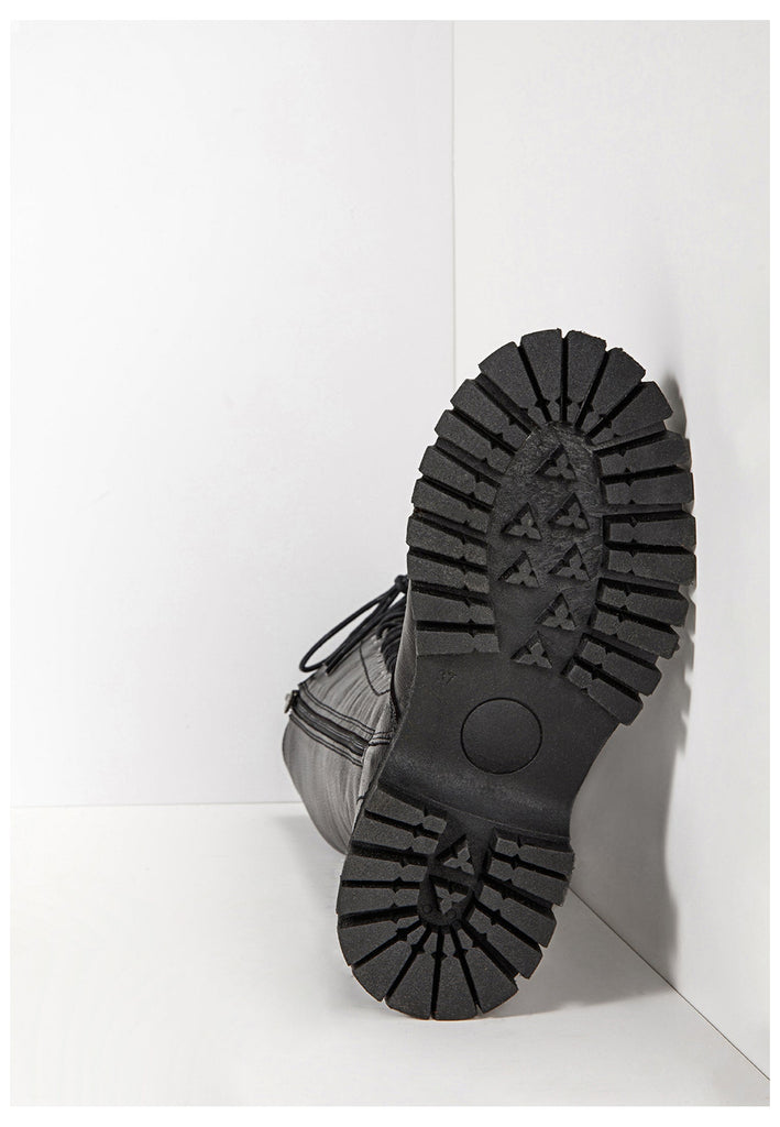 Inuovo Stiefel Leder Schwarz