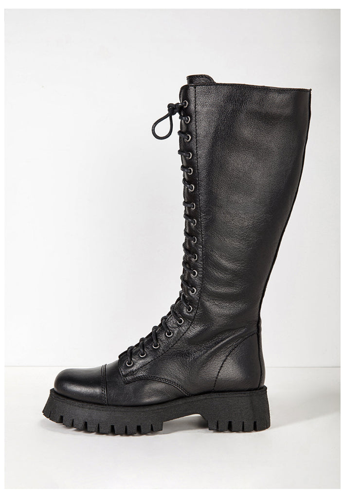 Inuovo Stiefel Leder Schwarz