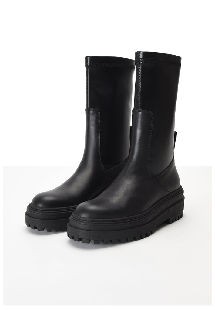 Inuovo Stiefel Leder Schwarz