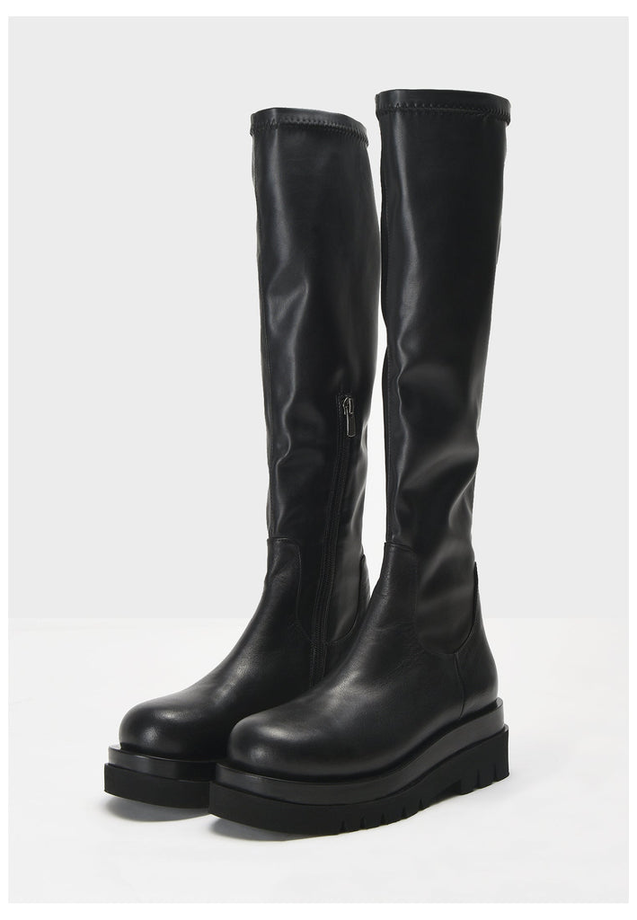 Inuovo Stiefel Leder Schwarz