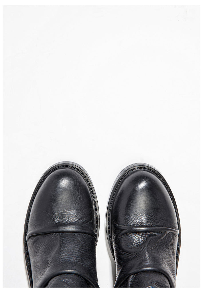 Inuovo Stiefel Leder Schwarz