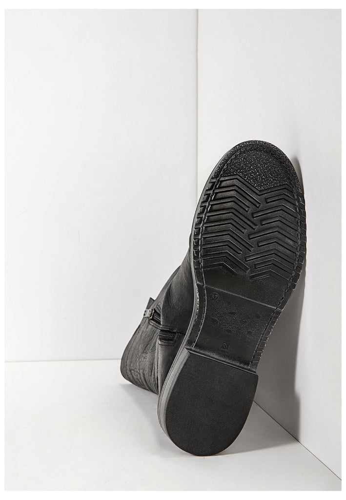 Inuovo Stiefel Leder Schwarz