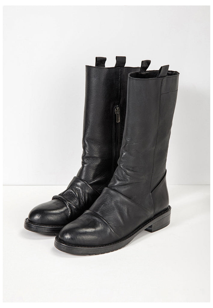Inuovo Stiefel Leder Schwarz