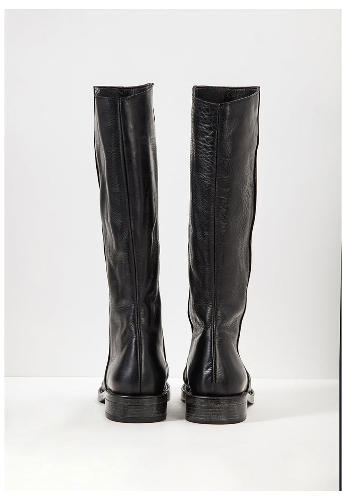 Inuovo Stiefel Leder Schwarz