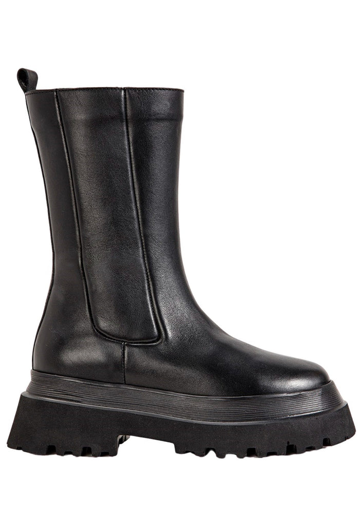 Inuovo Stiefel Leder Schwarz