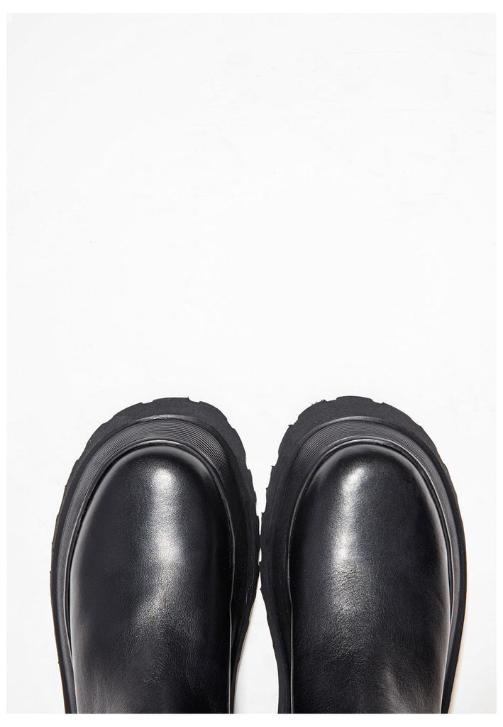 Inuovo Stiefel Leder Schwarz