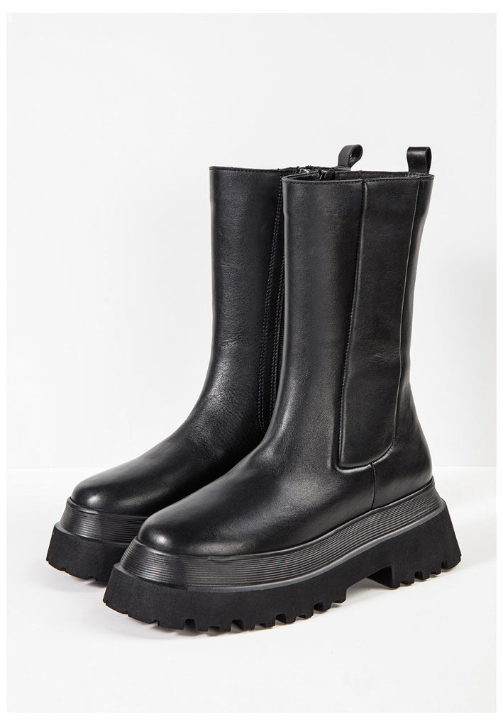 Inuovo Stiefel Leder Schwarz