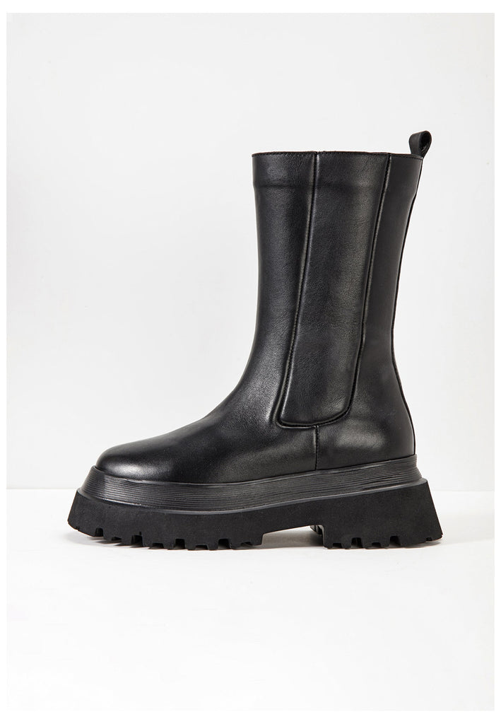 Inuovo Stiefel Leder Schwarz