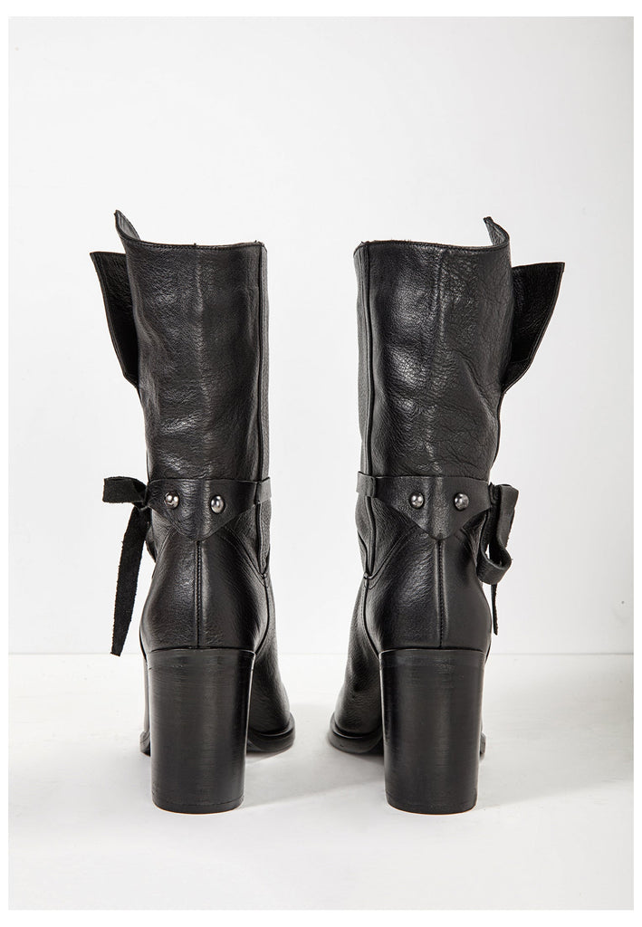 Inuovo Stiefel Leder Schwarz