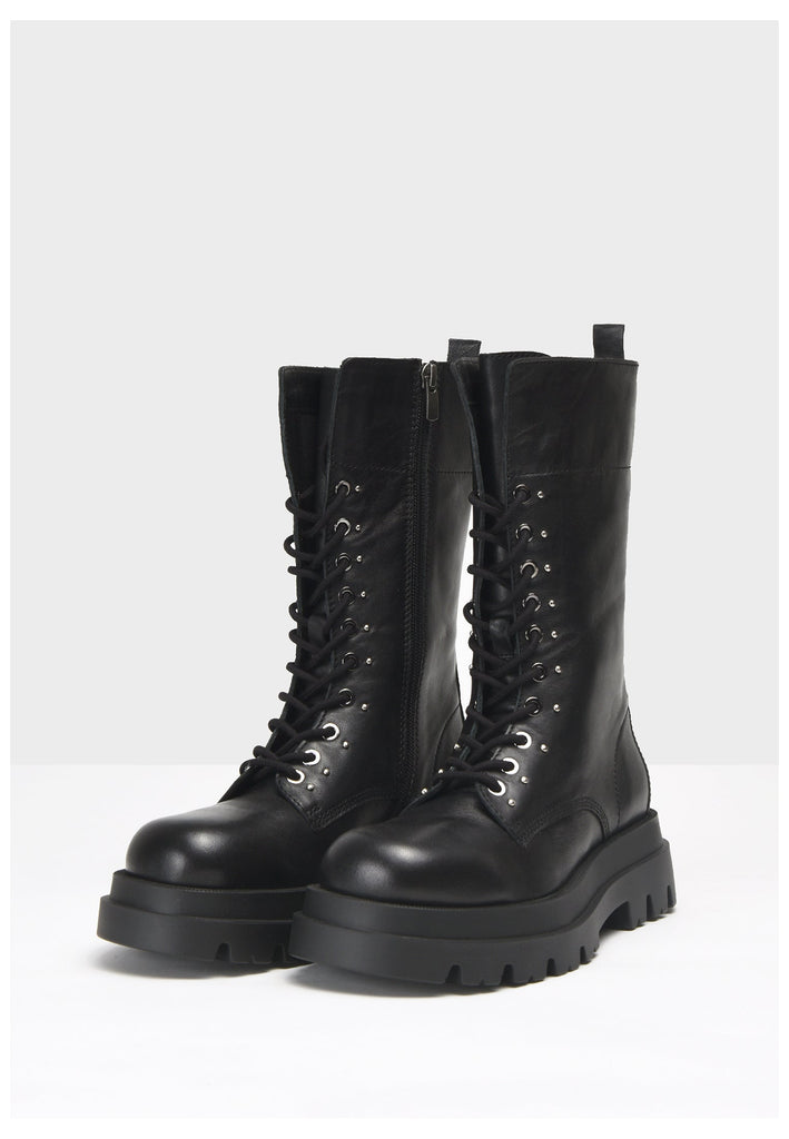 Inuovo Stiefel Leder Schwarz