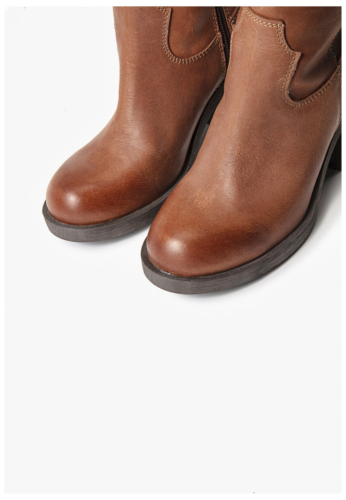 Inuovo Stiefel Leder Tabacco