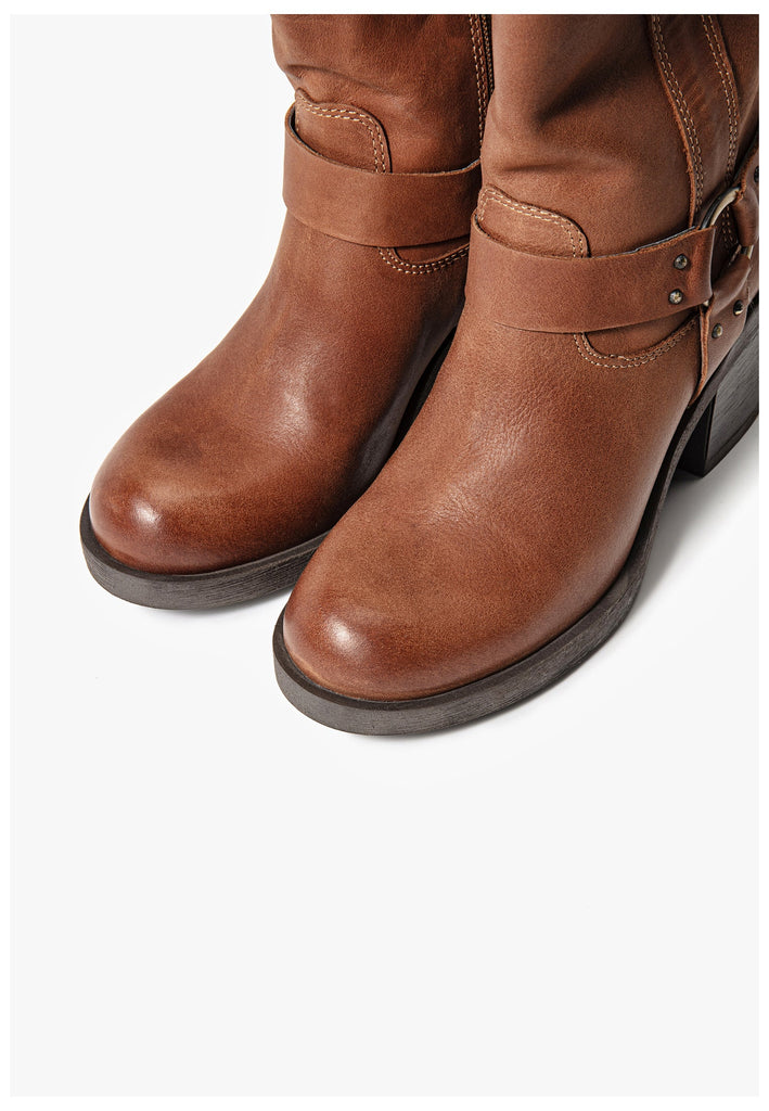 Inuovo Stiefel Leder Tabacco