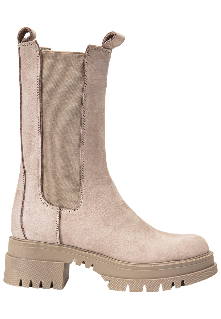 Inuovo Stiefel Leder/Textil Silber/Grau