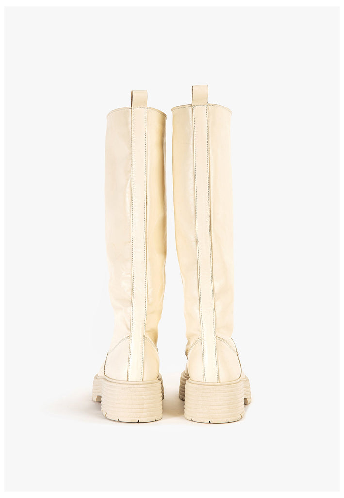 Inuovo Stiefel Leder Weiß