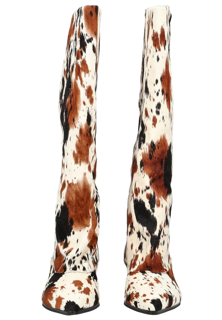 Inuovo Stiefel Leder Weiß/Braun