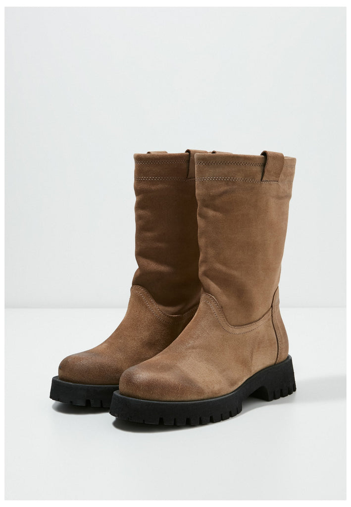 Inuovo Stiefel Veloursleder Hellbraun