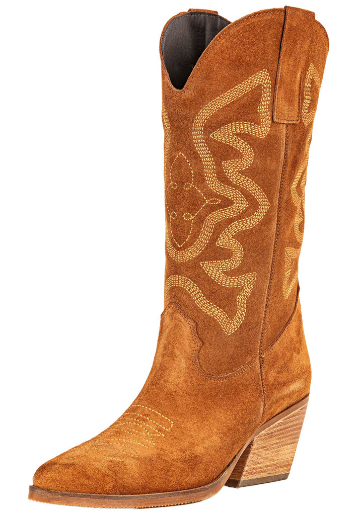 Inuovo Stiefel Veloursleder Tabacco