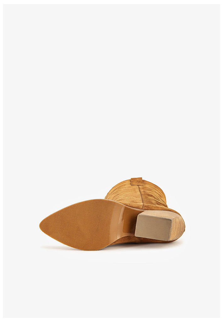 Inuovo Stiefel Veloursleder Tabacco