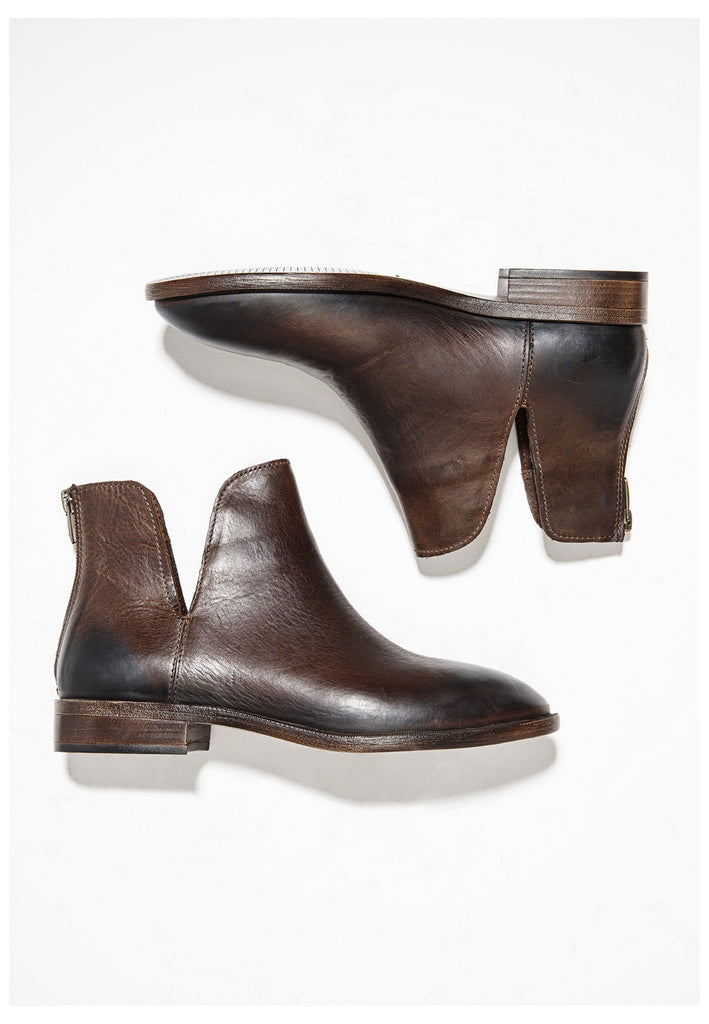 Inuovo Stiefelette Glattleder Dunkelbraun