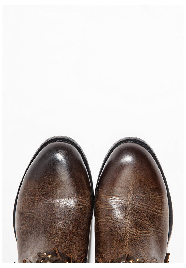 Inuovo Stiefelette Glattleder Dunkelbraun