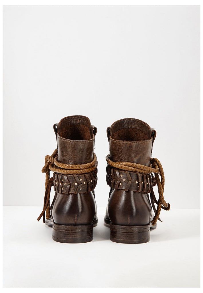 Inuovo Stiefelette Glattleder Dunkelbraun