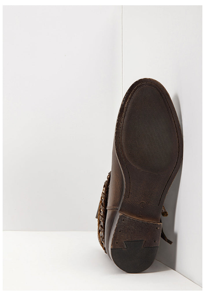 Inuovo Stiefelette Glattleder Dunkelbraun