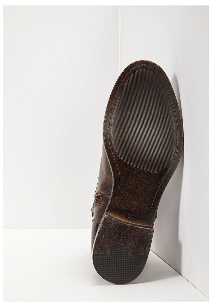 Inuovo Stiefelette Glattleder Dunkelbraun