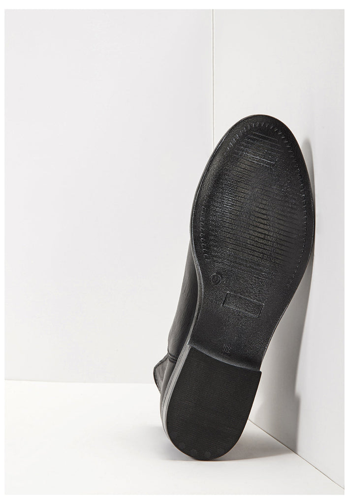 Inuovo Stiefelette Glattleder Schwarz