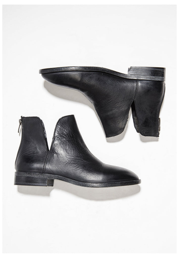 Inuovo Stiefelette Glattleder Schwarz