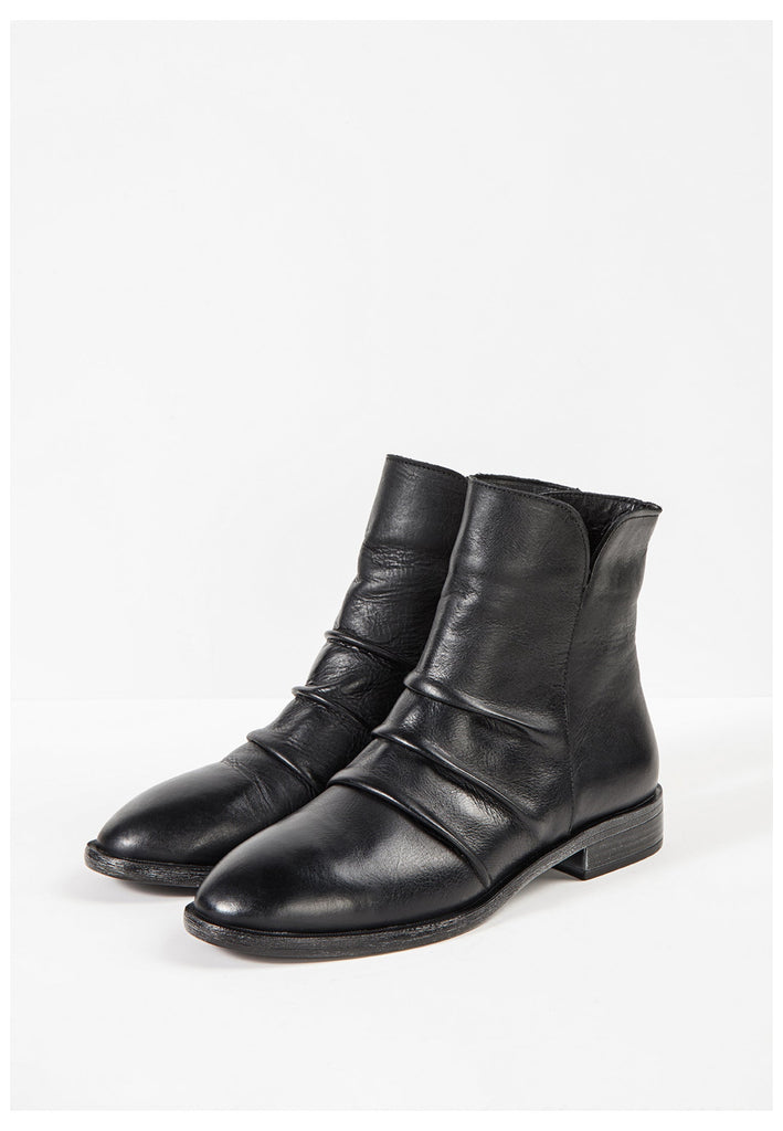 Inuovo Stiefelette Glattleder Schwarz