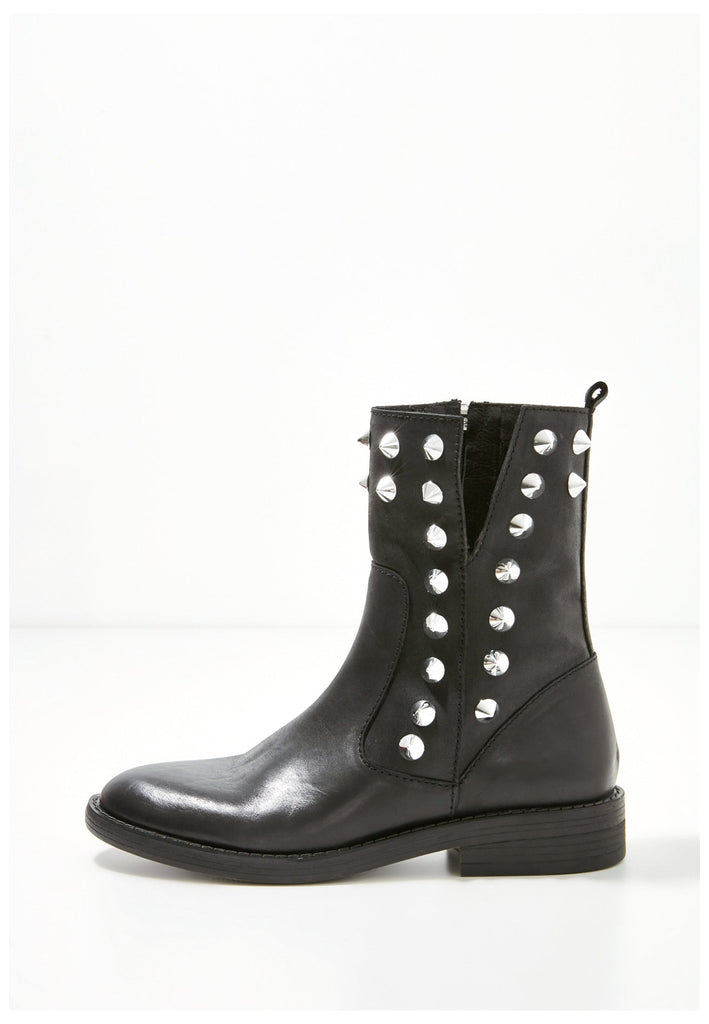 Inuovo Stiefelette Glattleder Schwarz