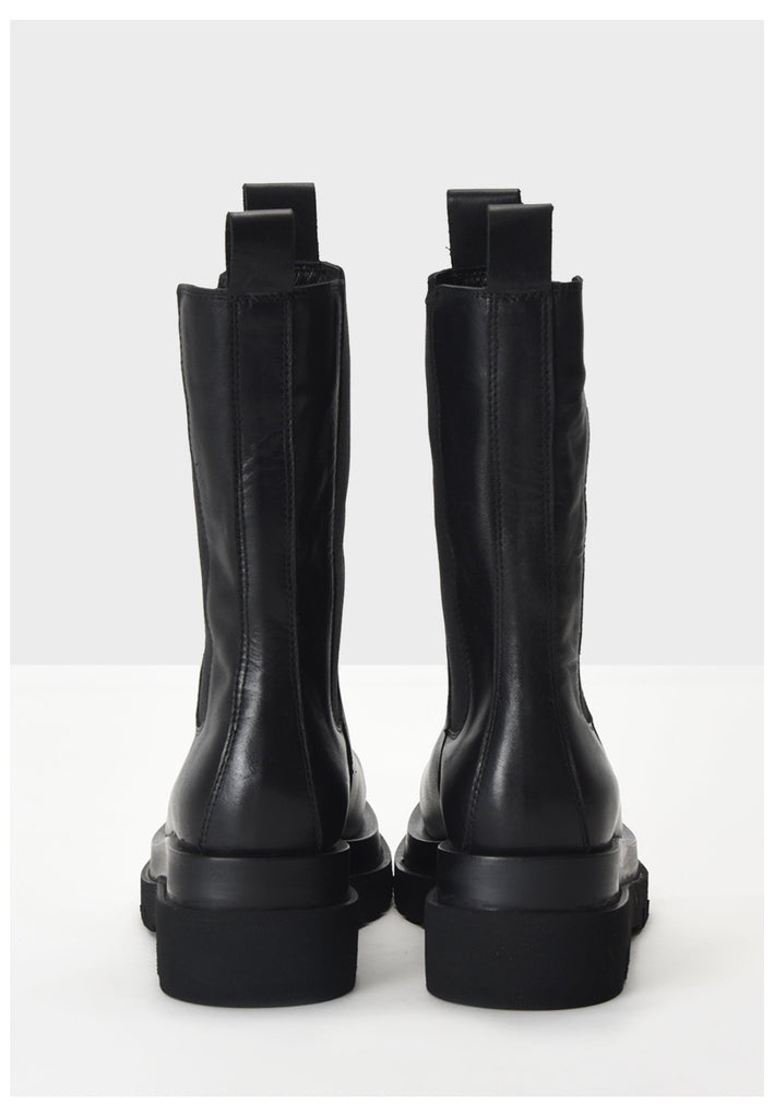 Inuovo Stiefelette Glattleder Schwarz