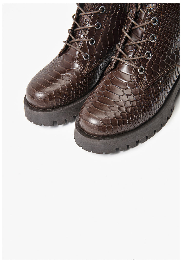 Inuovo Stiefelette Leder Braun