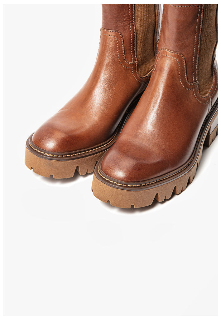 Inuovo Stiefelette Leder Braun